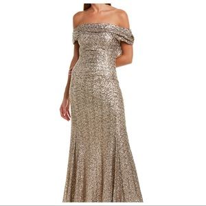 Size six never worn beautiful Tahari sequin gown.